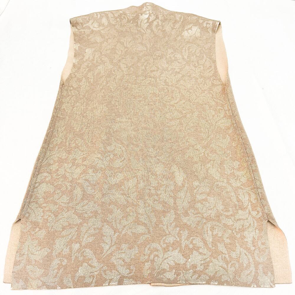 Chico's Embossed Patterned Open Long Sleeveless C… - image 5